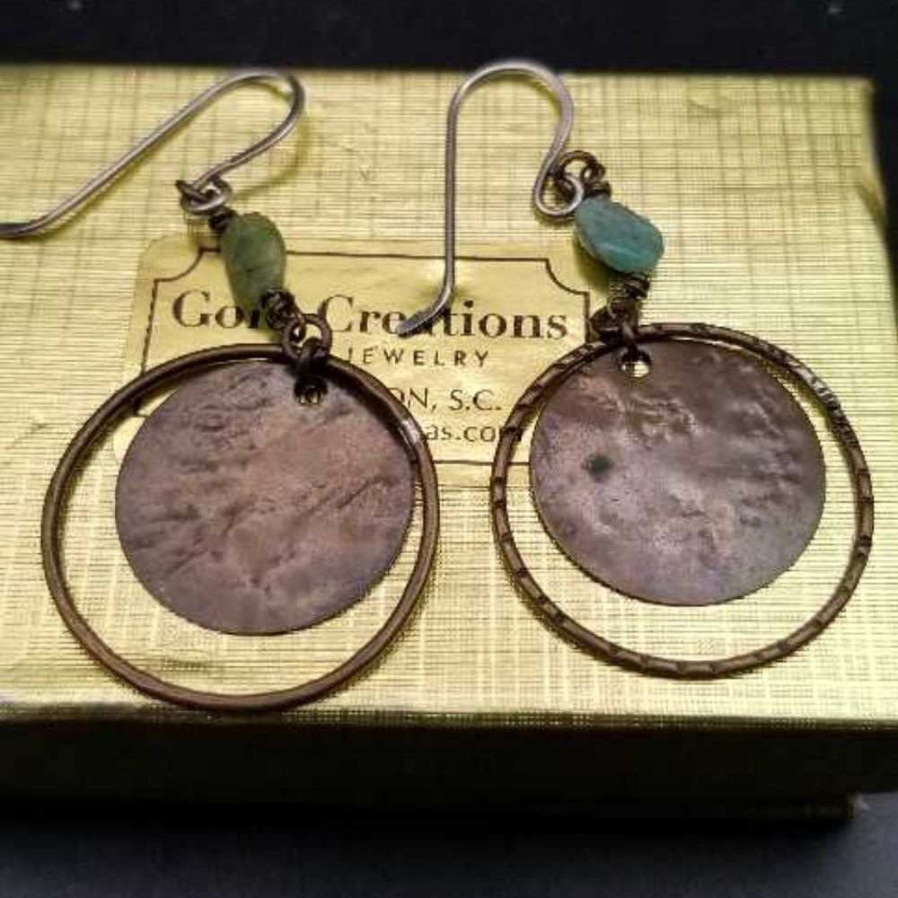 Purple mother of pearl abalone earrings E0165